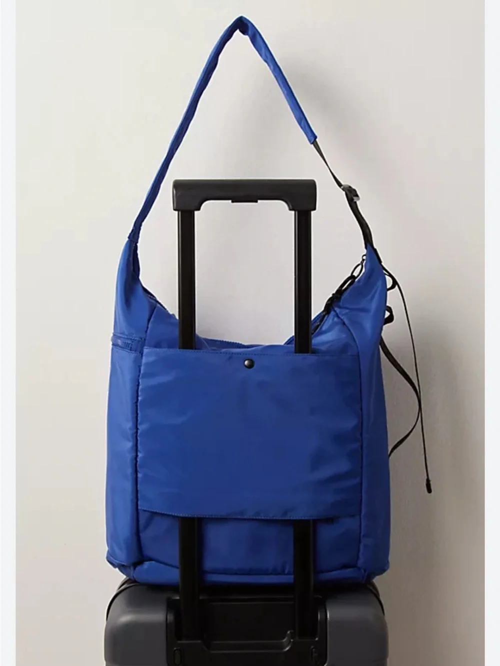 Free People No Time Zones Carryall Tote - Cobalt Blue